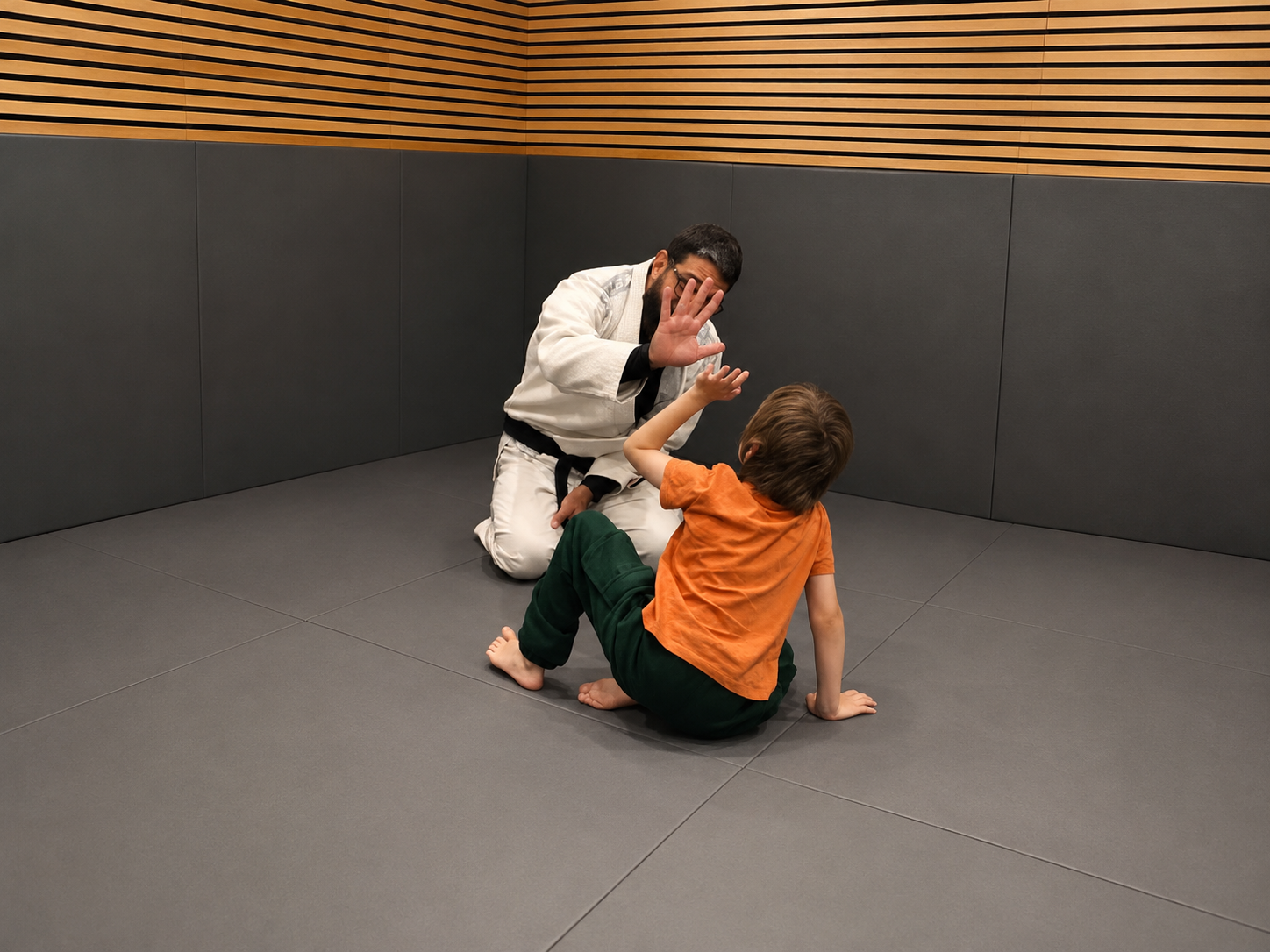Synaflow adaptive Brazilian Jiu-Jitsu session neurodivergent child Westmead
